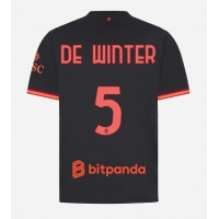 Dres AC Milan Koni De Winter #5 Tretina 2026-27 Krátky Rukáv